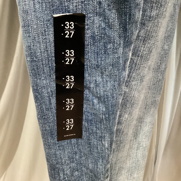 1110. Silver High Note Skinny Jean NWT Size 33 - Picture 3 of 4